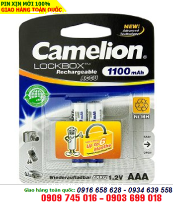 Pin sạc AAA Camelion NH-AAA1100LBP2 New Techonoloy Lockbox AAA1100mAh-1.2V